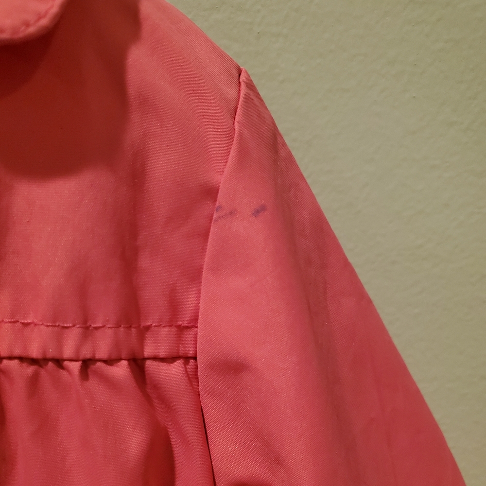London Fog Pink Raincoat with Sparkling Buttons - Picture 12 of 13